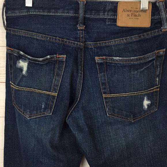 Abercrombie & Fitch Button Fly Strait Leg W28 L30 - Picture 5 of 8